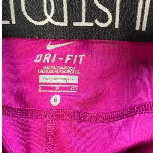 Nike Relay Dri Fit Tight Crop Legging Small Pink - Picture 5 of 7